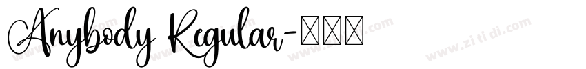 Anybody Regular字体转换